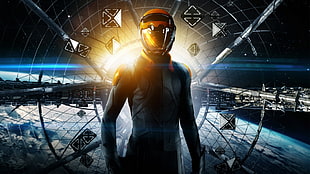 men's black helmet, Ender's Game, movies
