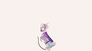 purple and white upright vacuum cleaner, Yurizaki Mira, Dimension W HD wallpaper