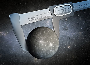 gray metal caliper, astrophysics