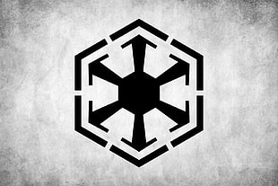 hexagonal black logo, Star Wars