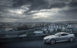 gray coupe, Aston Martin DBS, Aston Martin HD wallpaper