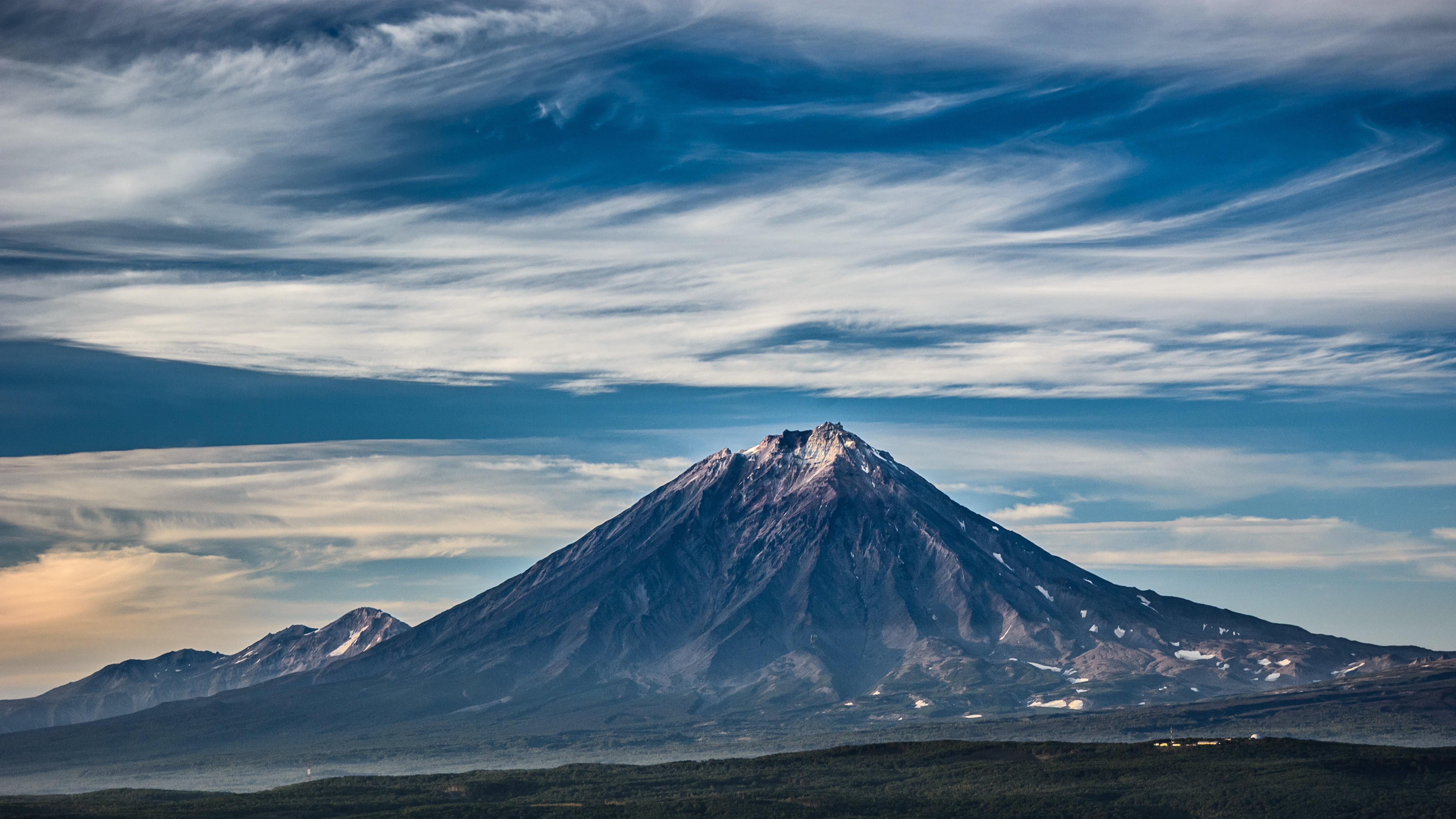 1920x1200 Resolution Landscape Photo Of Mountain Under White Clouds