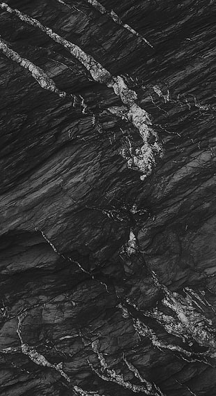 grayscale photo of sea, texture, monochrome HD wallpaper