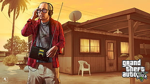 Grand Theft Auto V poster HD wallpaper