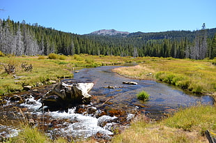 body of water and mountain during daytime, hat creek