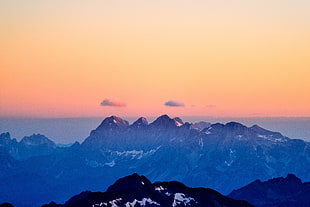 mountain, Mountains, Fog, Sunset HD wallpaper