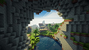 Mojang's Minecraft game cover, video games, Minecraft