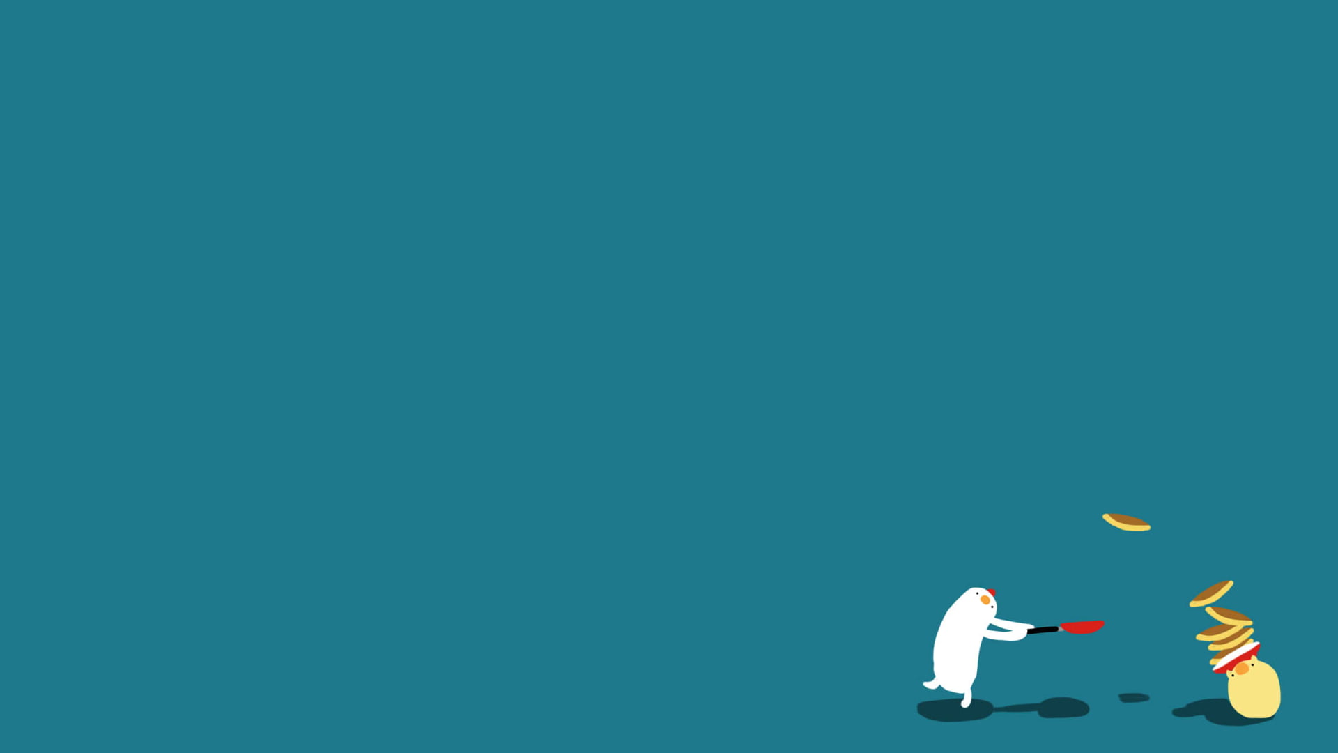 Penguin illustration, minimalism, humor HD wallpaper | Wallpaper Flare