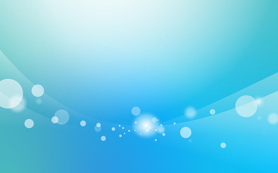 blue and white digital wallpaper HD wallpaper