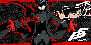 Joker cartoon character, Persona 5, Protagonist (Persona 5), Persona series HD wallpaper