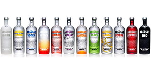assorted liquor bottle lot, Absolut, vodka, bottles, alcohol HD wallpaper