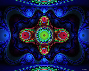 kaleidoscope illusion digital artwork HD wallpaper