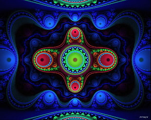 kaleidoscope illusion digital artwork