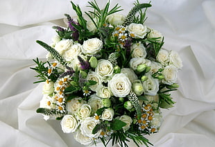 bouquet of white rose