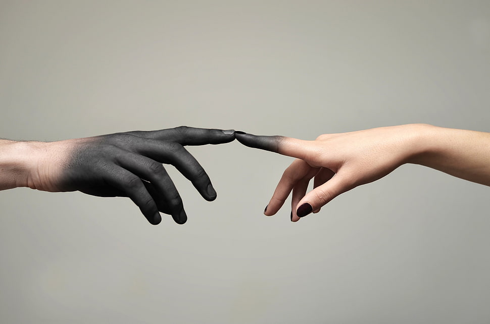 two hands, hands, people HD wallpaper