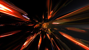 time lapsed photo of red lights