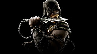 Mortal Kombat Scorpio illustration HD wallpaper