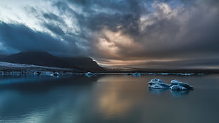 iceberg lot, ice, nature, landscape