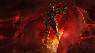 demon warrior wallpaper, demon, fantasy art HD wallpaper
