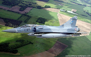 gray fighter jet, Mirage 2000, jet fighter, airplane, aircraft