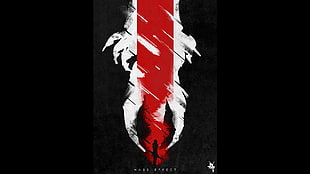 red and white artwork, Mass Effect