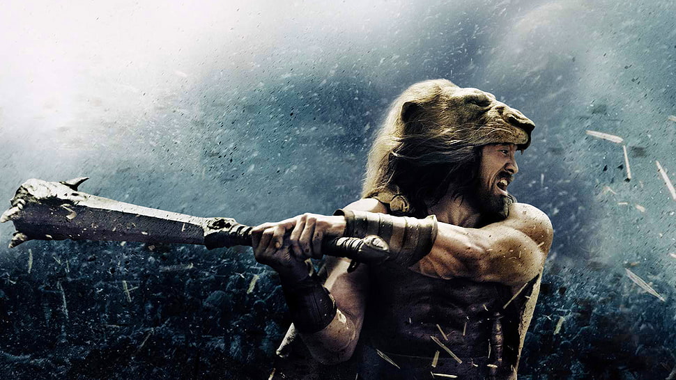 man wearing Lion head skin HD wallpaper