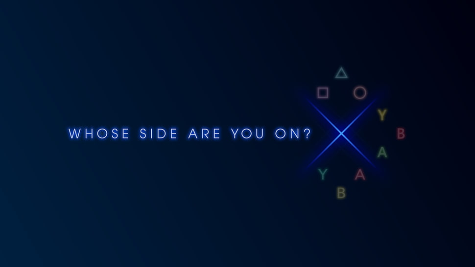 Whose Side Are You On, minimalism HD wallpaper