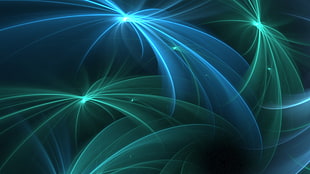black, blue, and green wallpaper