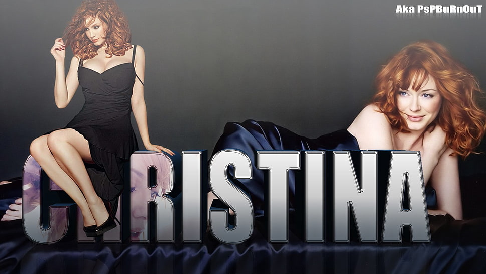 Christina photo, redhead, actress, 3D, Christina Hendricks HD wallpaper