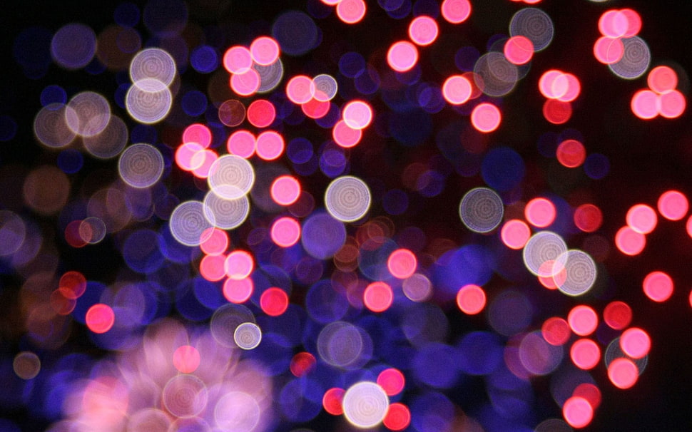 pink and white bokeh HD wallpaper