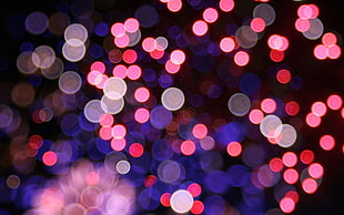 pink and white bokeh