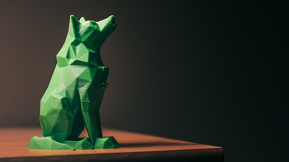 green and white ceramic figurine, macro, photography, tech, technology HD wallpaper
