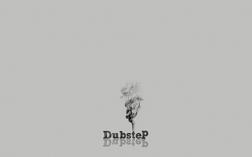 Dubstep text overlay, minimalism HD wallpaper