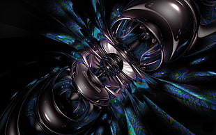 black and blue optical illusion