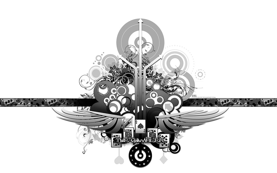 black and gray Camouflage text HD wallpaper