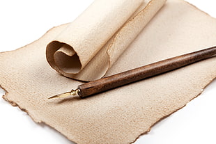 brown calligraphy pen