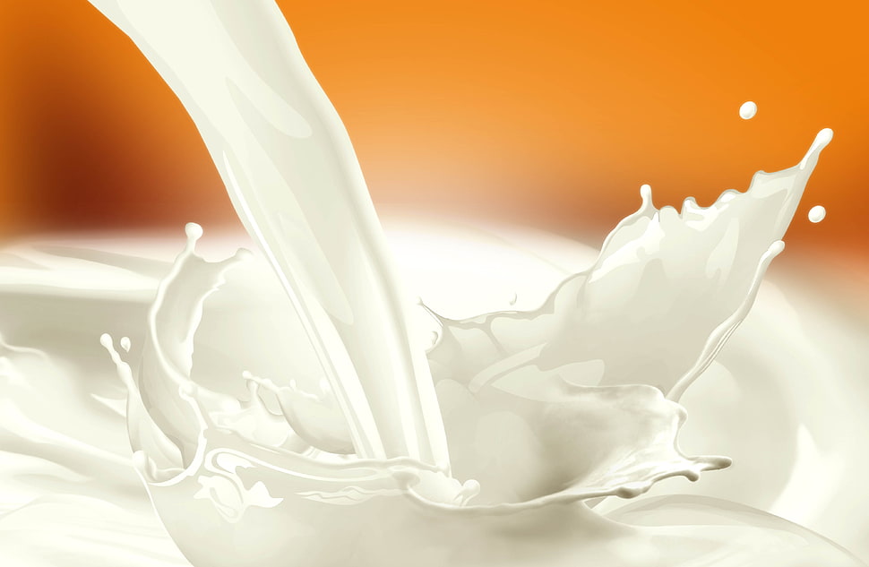poured white liquid HD wallpaper