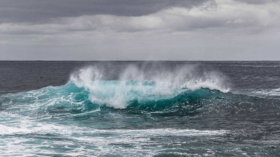 landscape photography of wave sea HD wallpaper