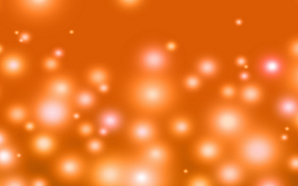 orange and white digital art HD wallpaper