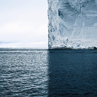 ice formation, atlantic ocean, Pacific Ocean, ice, iceberg HD wallpaper