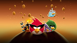 Angry Birds digital wallpaper, Angry Birds, Angry Birds Space HD wallpaper