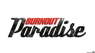 Burnout Paradise logo, Burnout Paradise, video games, racing