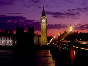 Big Ben, London, London, Big Ben, clocktowers, street light HD wallpaper