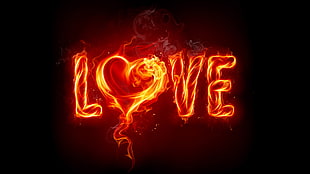 flame Love print