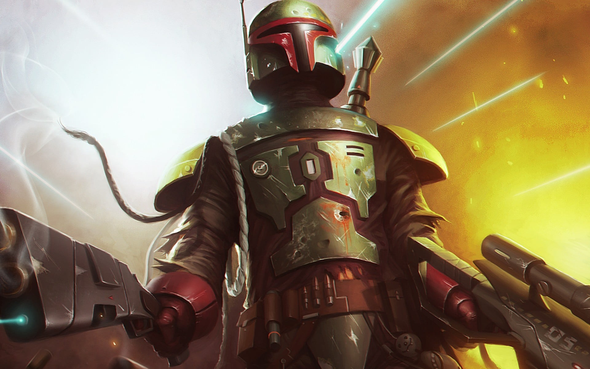 Star Wars Boba Fett, Star Wars, Boba Fett, artwork, bounty hunter