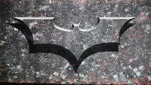 gray and black Batman logo digital wallpaper, Batman, logo