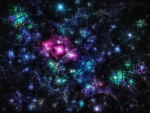 cosmic lights, Fractal, Patterns, Spots