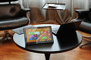 black flat screen TV