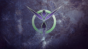 purple and green logo, Vanu Sovereignty, Planetside 2