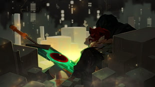 city buildings walllpaper, Transistor, Red (character), PC gaming